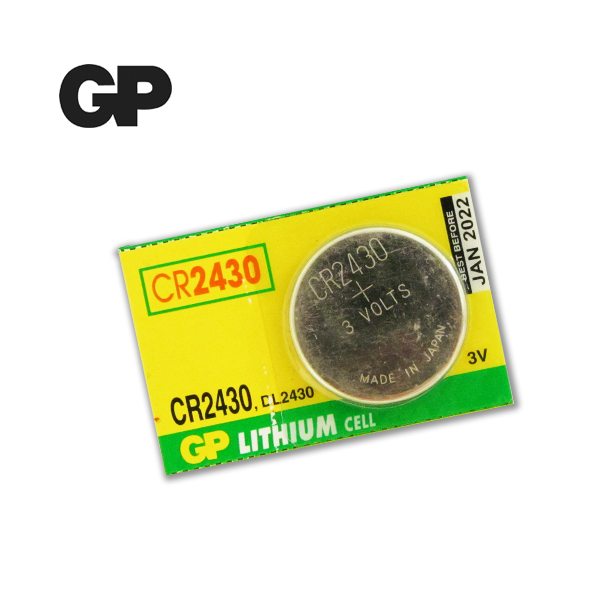 GP CR2430 Lithium Coin Cell 3V.
